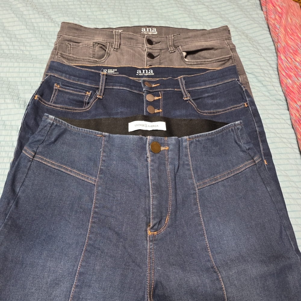 SOLD!!! 3pc BUNDLE! a.n.a Denim Jeans Trio